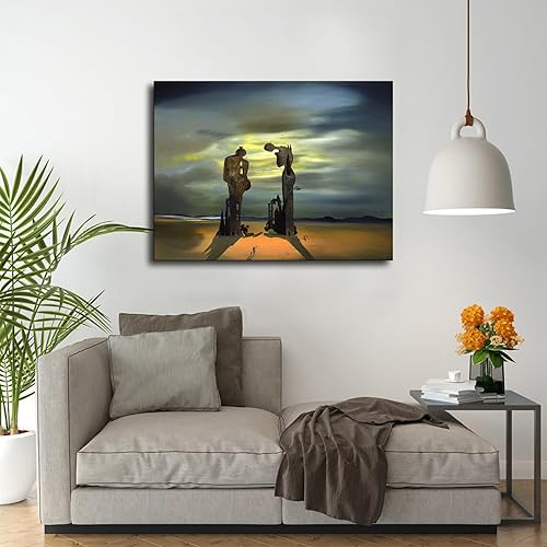 Miniatura 3 de Póster arqueológico de la remoniscencia del ángelus de mijo, Salvador Dalí, lienzo impreso en lienzo para pared, arte moderno para la habitación,