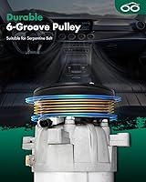 Vista 5 de SCITOO Compresor de CA para Buick Century 2.5L 3.3L 1989-1992, Compresor de aire acondicionado de enfriamiento rápido para Buick Regal 2.8L 1989