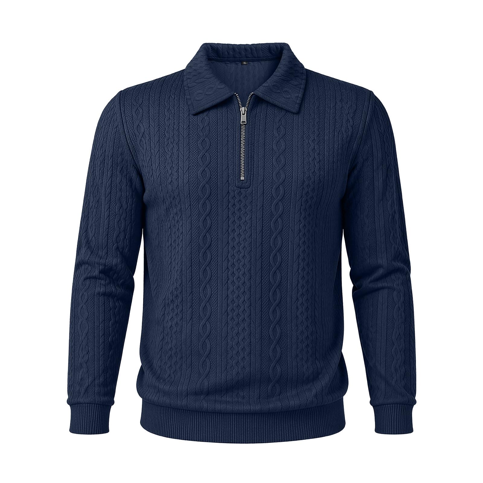 Polo Homme Manche Longue Habit Décontracté Polo Manche Longue Homme Classique Haut Régulière Tee Shirt Basique Vêtements Respirant Vetement Régulière Habit Plage Haut Doux Vêtements Basique Vetement