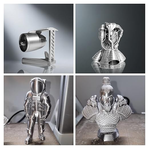 Filamento Geeetech Silk PLA 1.75mm Metalizado 1kg Plata miniatura 2