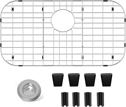 Sink Protectors for Kitchen Sink 26" x14", Rear Drain