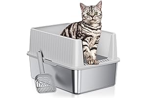 ONE PIX Stainless Steel Litter Box