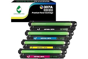 Remanufactured Toner Cartridge Replacement for HP CP5225DN Laser Printer (1 Black, 1...