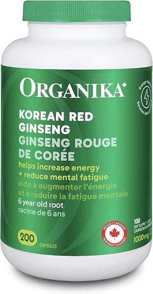 Organika 6 Year Old Korean Red Ginseng Capsules 200