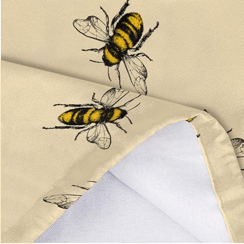 Miniatura 5 de Soporte para bolsas de plástico con estampado de abeja Kawaii para colgar en la pared, organizador de bolsas de basura reutilizable, lavable,