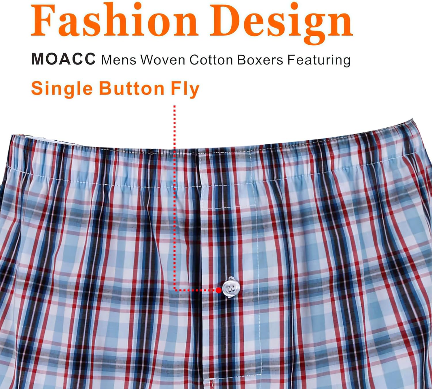 MOACC M Boxers for Men - Men's 100% Cotton Boxer Briefs Underwear Premium Quality Shorts - Image 6