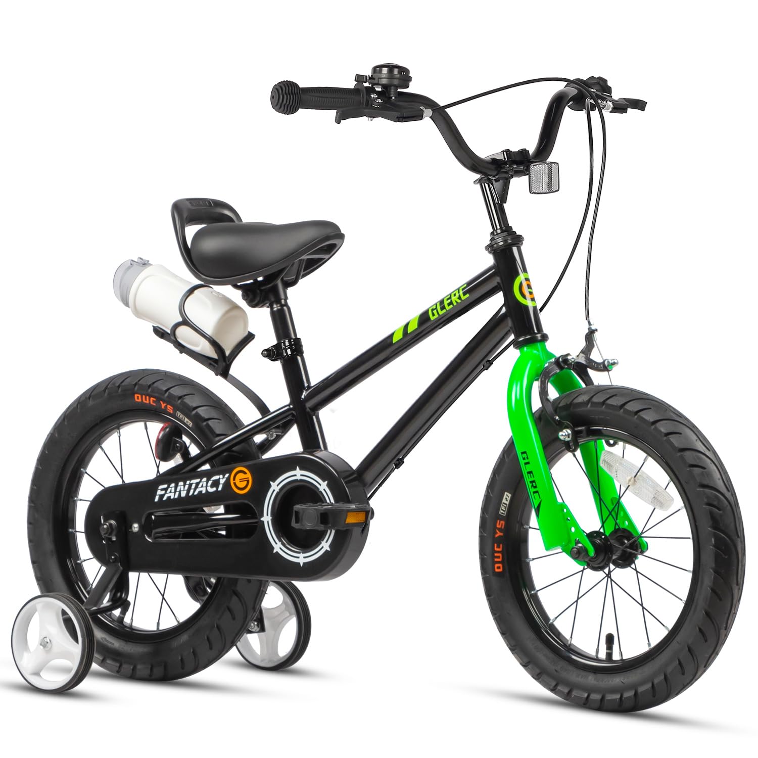 Glerc Fantacy 12 14 16 18 20 Pulgadas Bicicleta Niño para 2-14 Años con Faros y Kickstand para Regalo de Cumpleaños