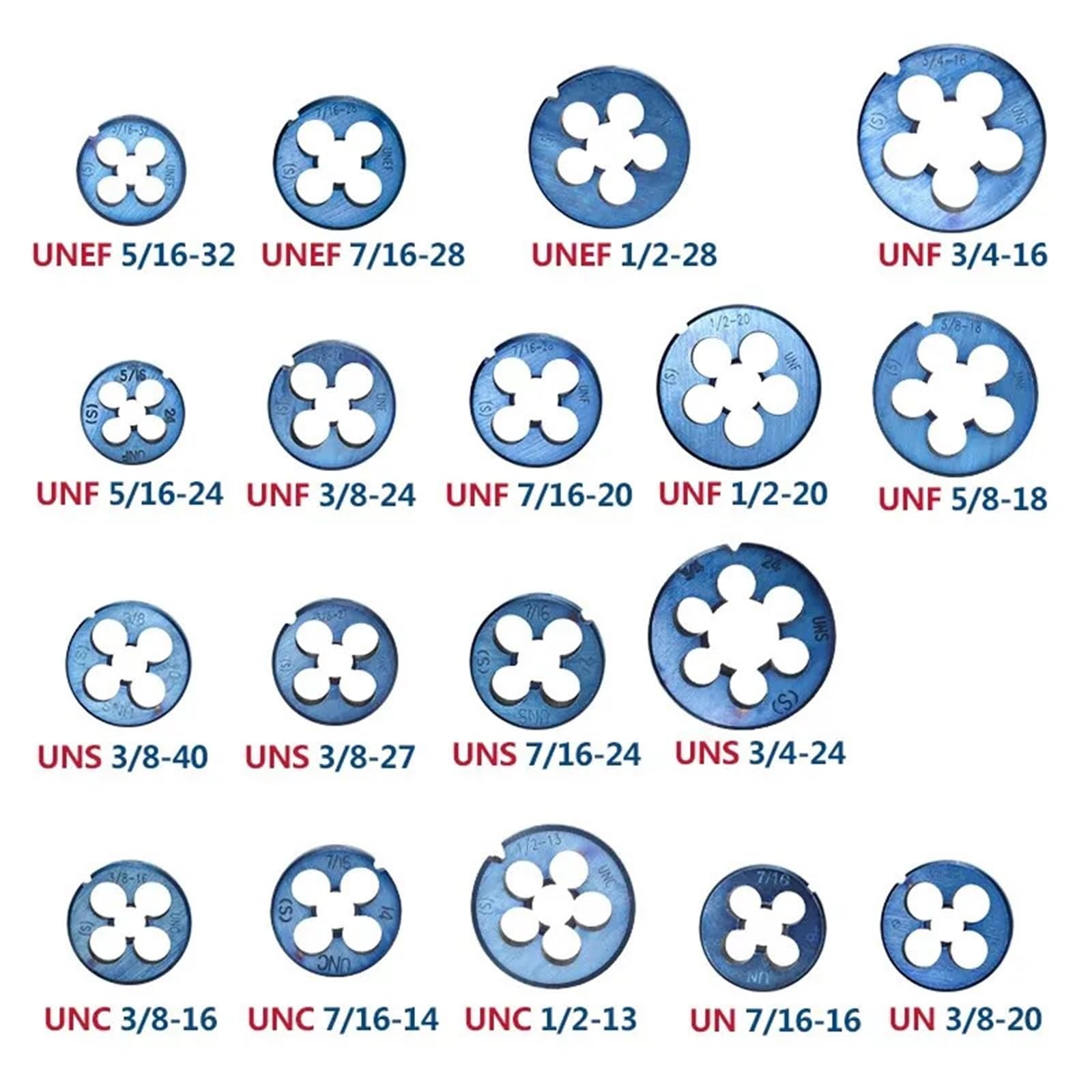 Amazon.co.jp: ミシンスレッドダイ UNC/UNF/UNEF/UN/UNS 5/16-18