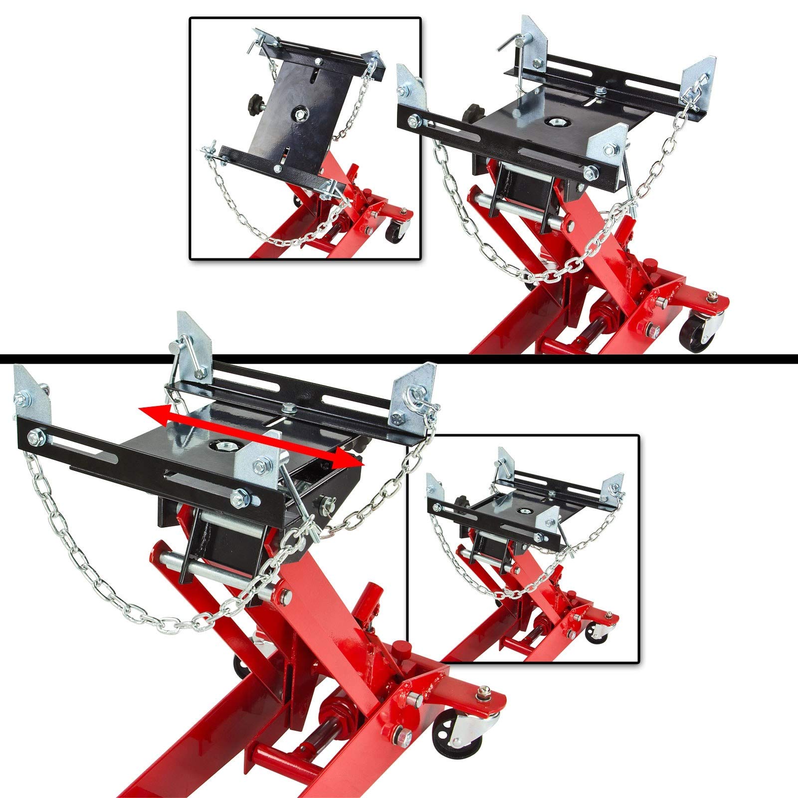 DEMA Getriebeheber 450 kg, Motorheber Faulenzer, kompakt, neigbar, drehbar, mobil für Werkstatt, Getriebe, Motorenmontage