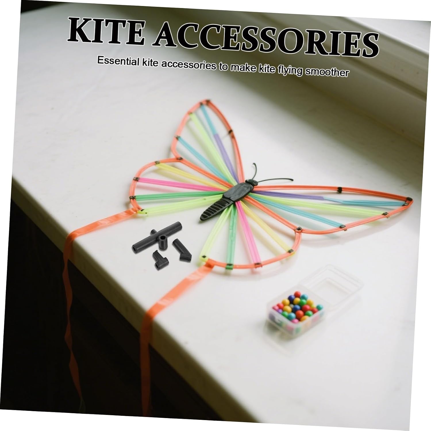 VICASKY 12pcs Plastic Kite Frame Connectors: DIY Replacement Parts for Sport Kites - Repair Accessories for Easy Assembly and Enhanced Stability