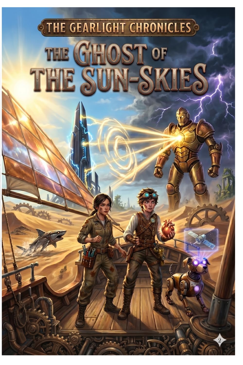 The Ghost of the Sun-Skies: A Steampunk Fantasy Adventure (The Gearlight Chronicles Book 2): An Epic YA Sky-Pirate Tale of Bio-Steam Tech, Solar-Powered Airships, and the Fight Against a Digital God.