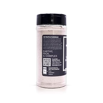 Spiceology Truffle Parmesan Salt & Seasoning Gourmet Blend of Black Truffle, Parmesan Cheese, Garlic & Herbs Ideal for Fries, Popcorn, Potatoes, Pasta & More 9 oz