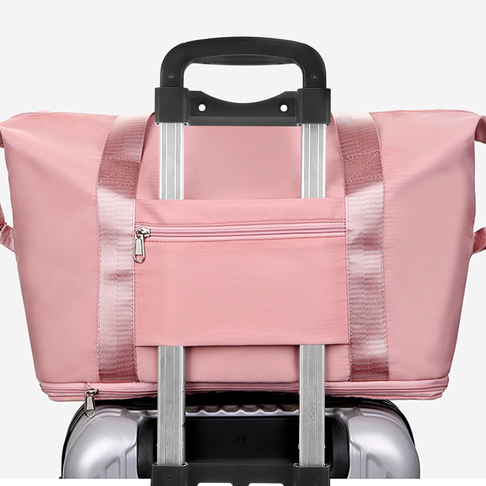 Tofficu Maniglia Telescopica in Alluminio Resistente per Valigia, Asta Estraibile Compatta Meccanismo Stabile, Ricambio per Bagagli da Viaggio Portatile Adatto a Viaggi di Lavoro e
