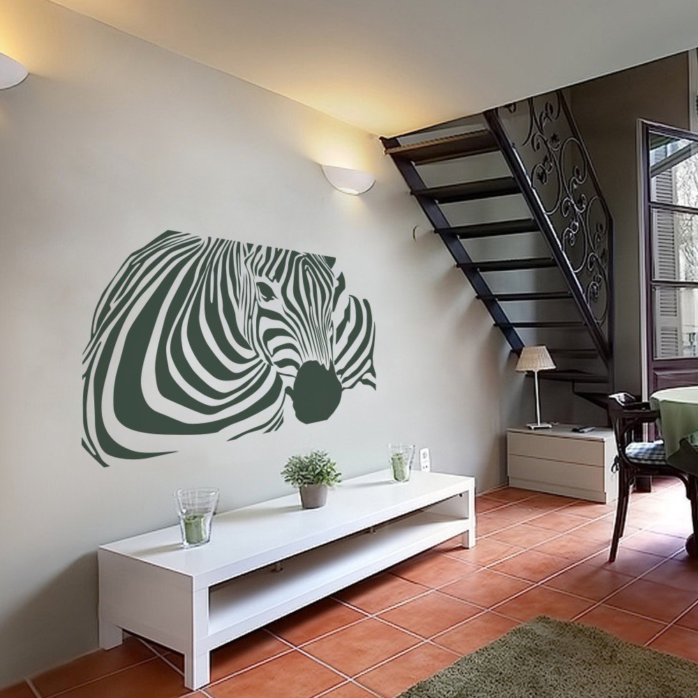 Amazon.com: Zebra Wall Decal Vinyl African Animal Wall Sticker