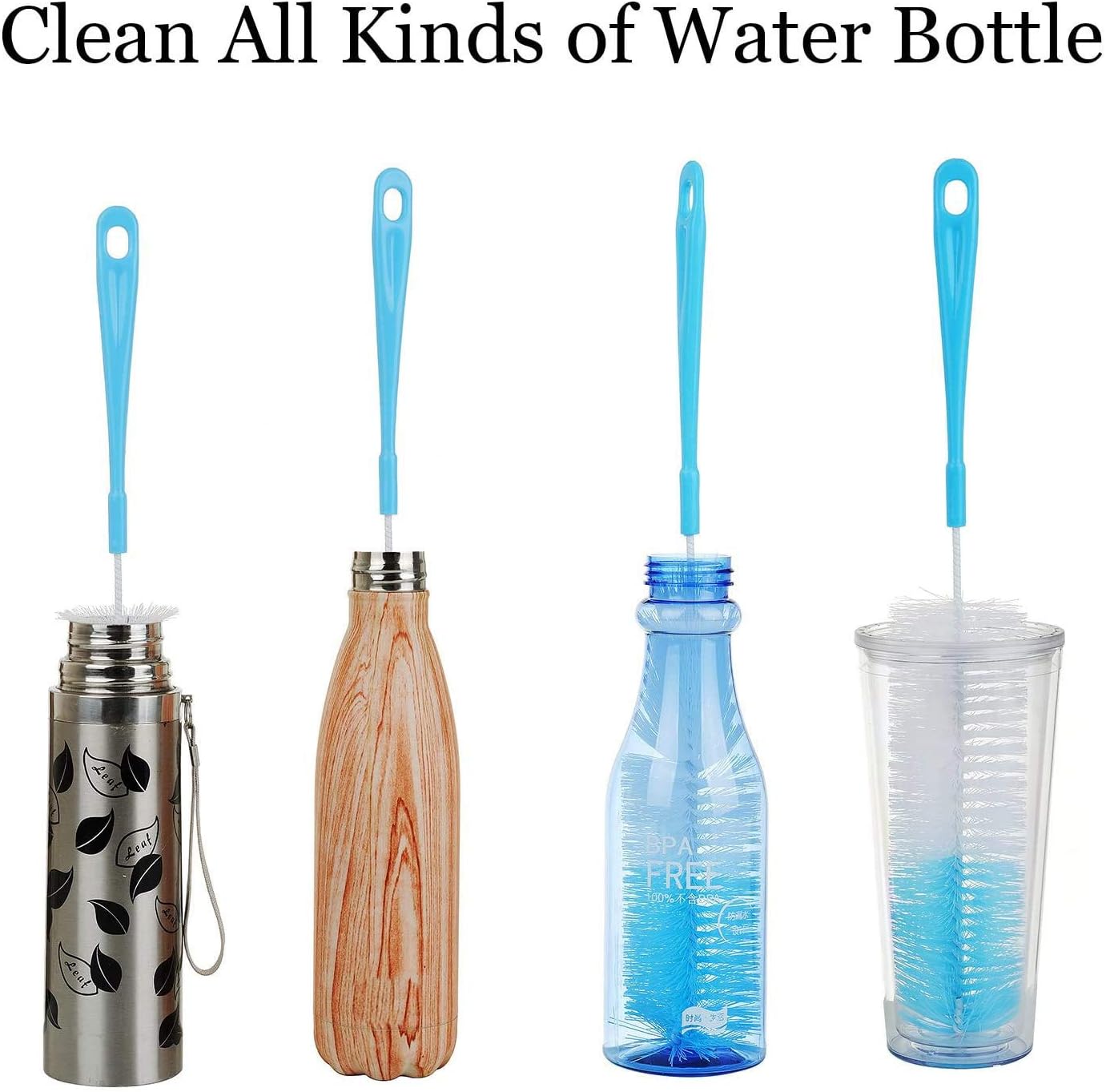 Flash Deals - 50% OFF ALINK 17in Extra Long Bottle Cleaning Brush Cleaner for Washing Narrow Neck Beer, Wine, Thermos, Yeti, S‘Well, Brewing Bottles, Hummingbird Feeder