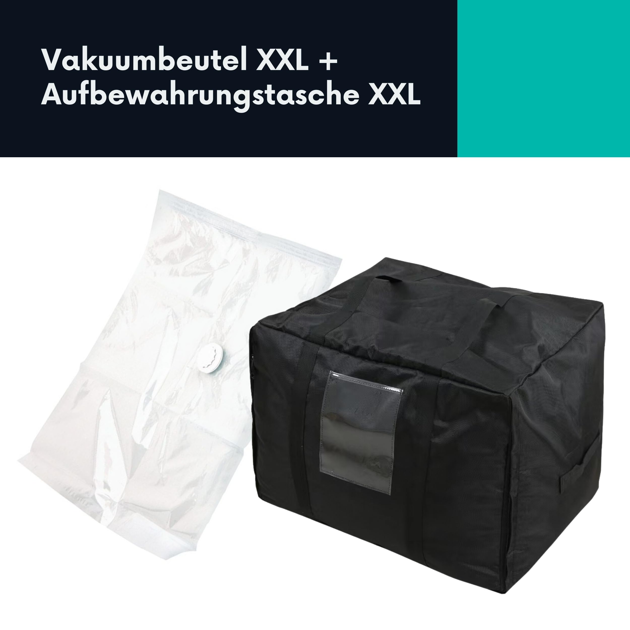 Vakuumbeutel XXL + Aufbewahrungstasche XXL tiret – Ideal zum Aufbewahren von Riesige Sitzsäcke 200 cm – Praktisch und Robust – Vacuum Bag + Storage Bag
