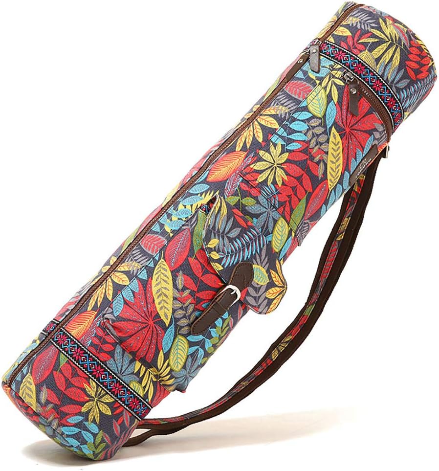 LJHSZ 1Pcs Yoga Mat Bag, Yoga Mat Carrier Full-Zip Exercise Yoga Mat Carry Bag for Women Men with Multi-Functional Storage Pockets and Adjustable Shoulder Strap