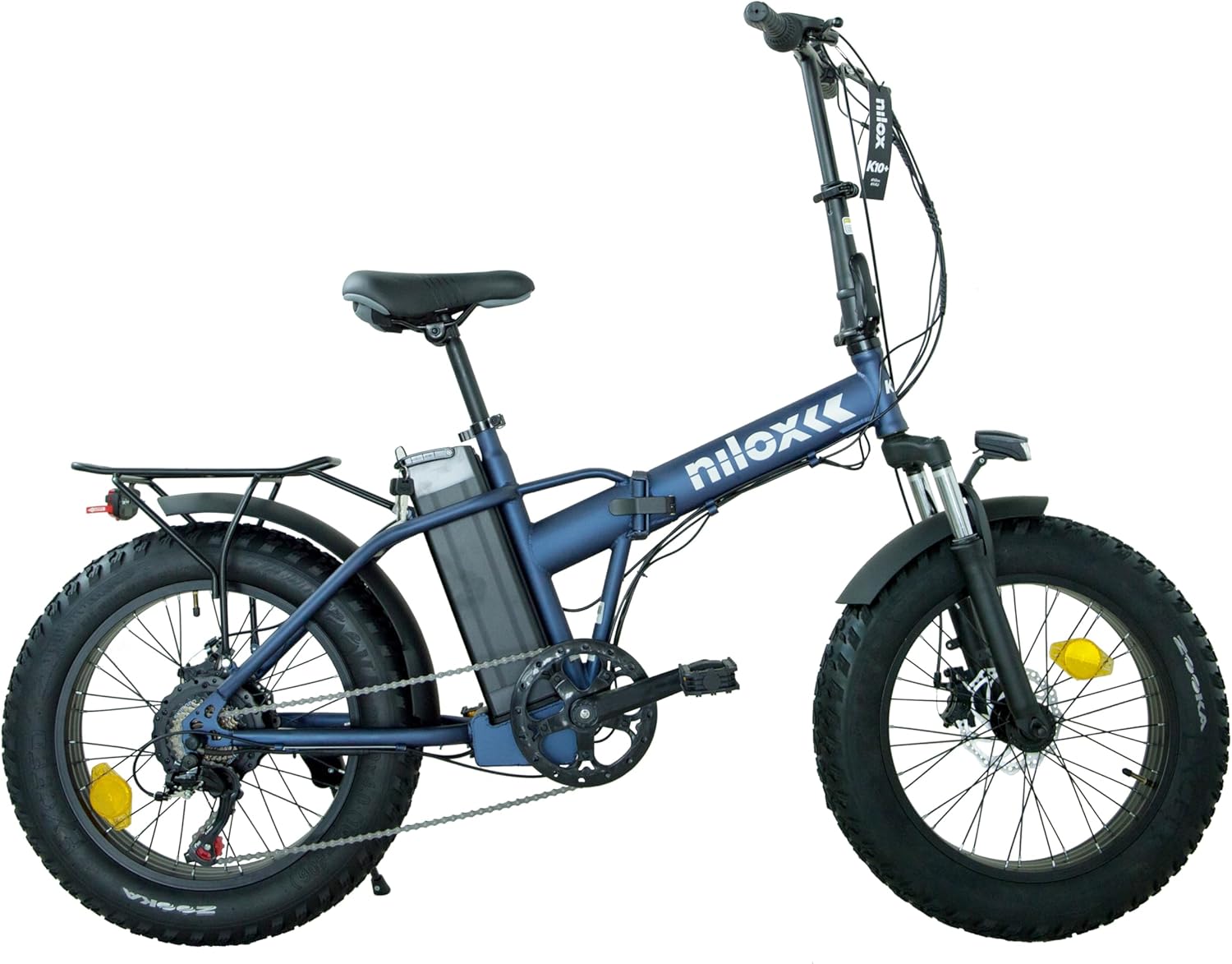 Nilox K10 Plus Electric Fat Bike, side view.