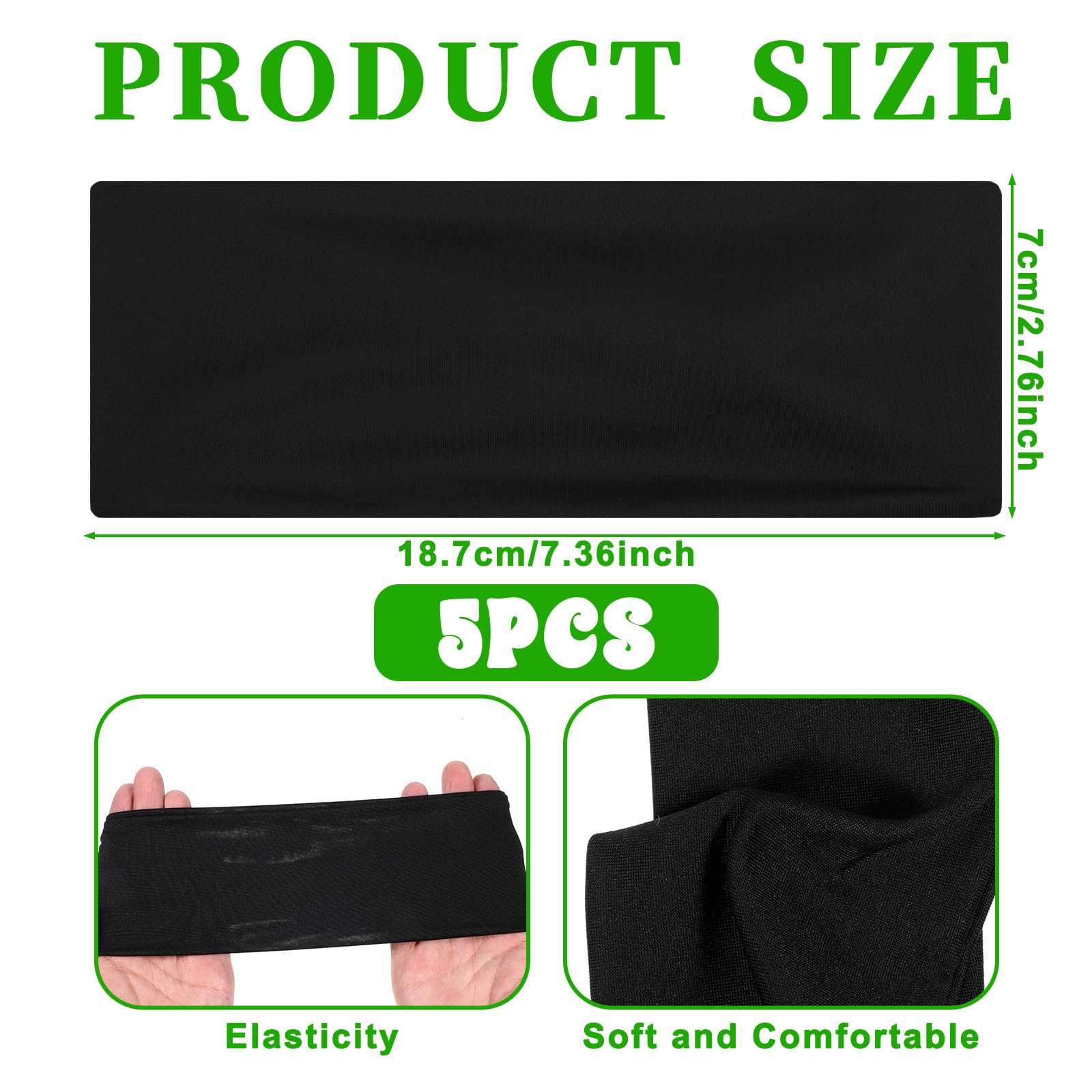 5Pcs Boys Headband, Soccer Headbands for Boys, Sports Headbands for Kids Boy Headbanded for Sport, Kids Sweatbands Breathable Headband for Sports Running Exercise Football - 4