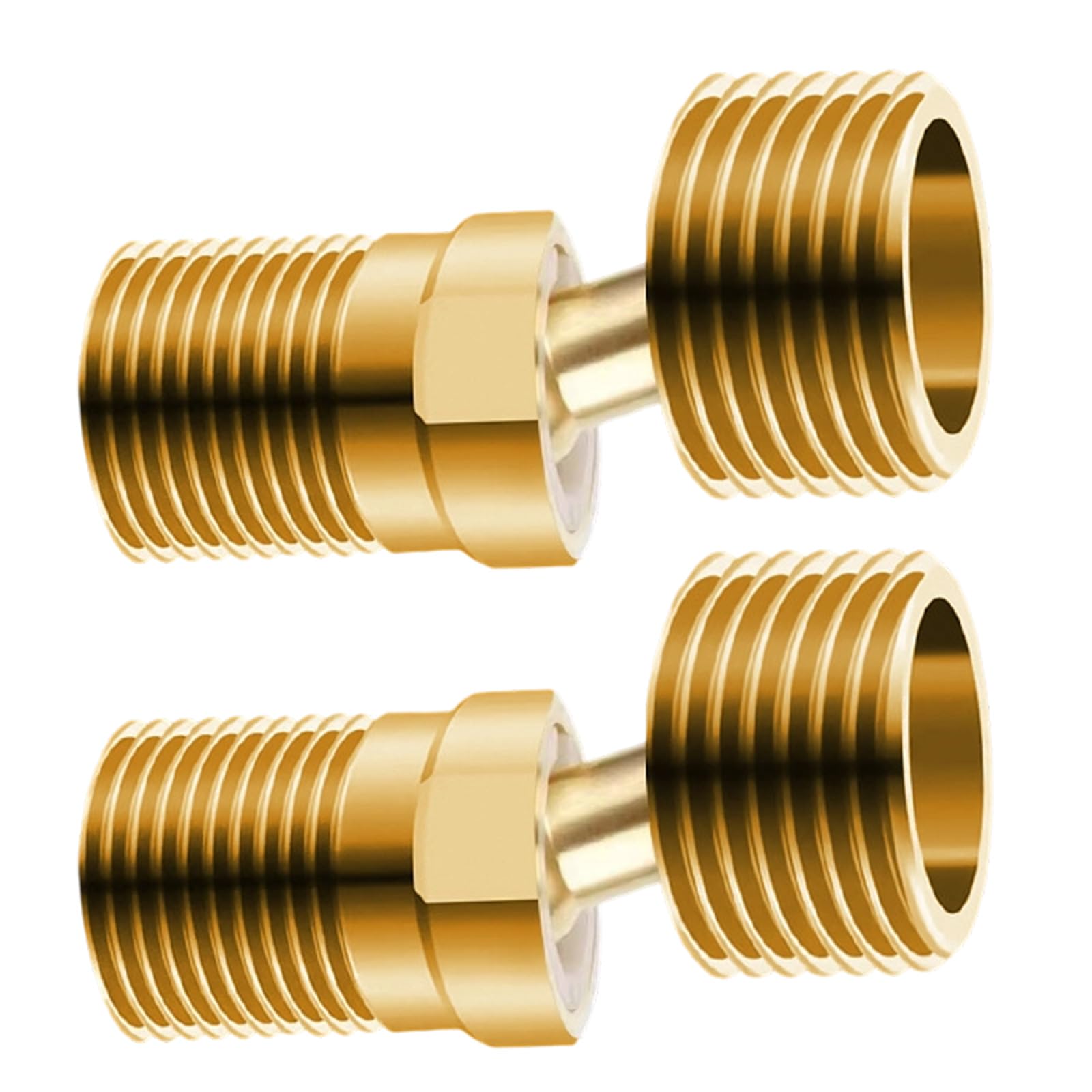 Nucelit Brass Pipe Connector Angled Curved Foot Male Thread Strong Nipples Adapters Shower Faucet Adapters for Shower Valves Angled Curved Foot Male