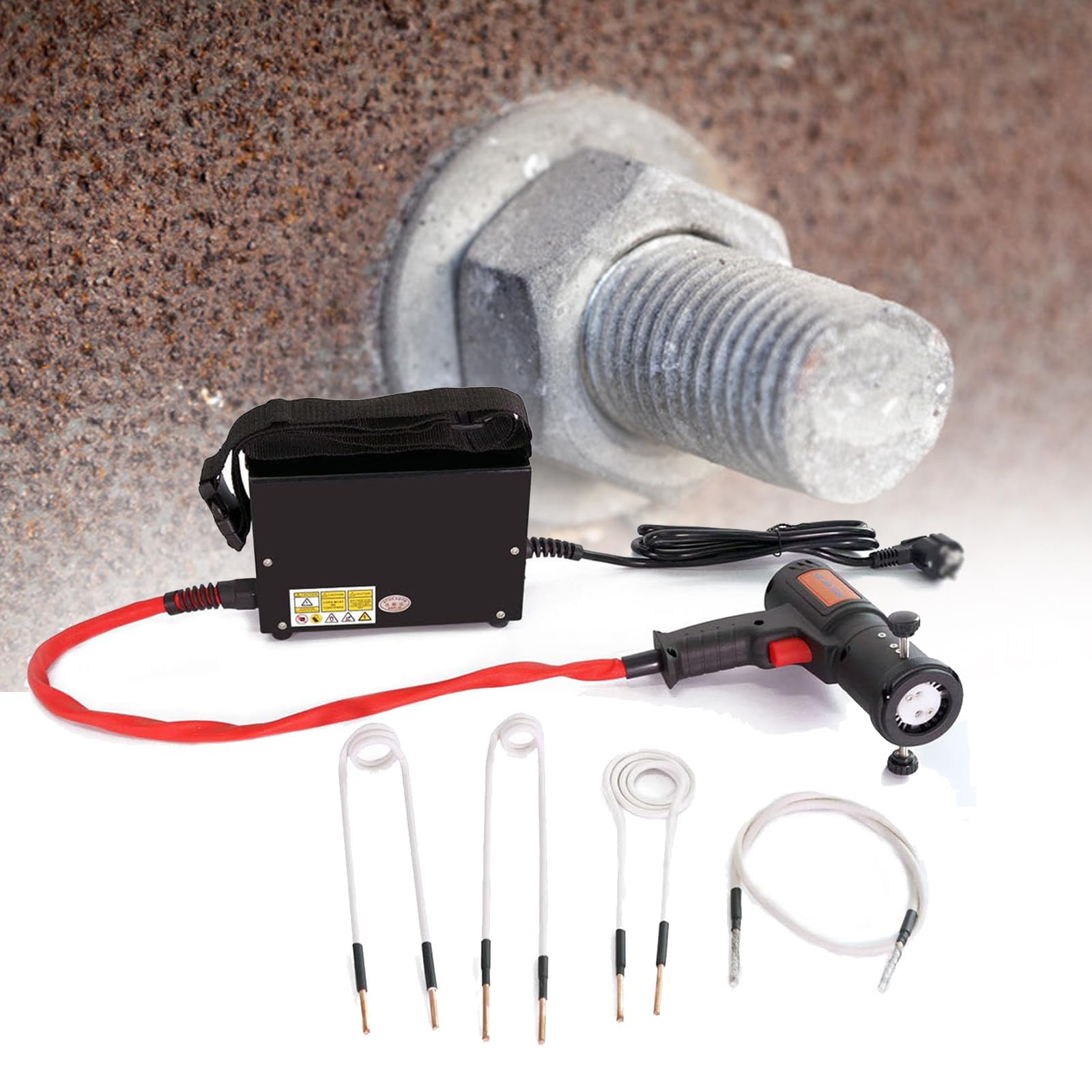 ZMJGLL 110/220V Magnetic Heater Bolt Remover - Efficient Flameless Tool for Car and Truck Repair, Induction Heater Kit for Bolt Removal