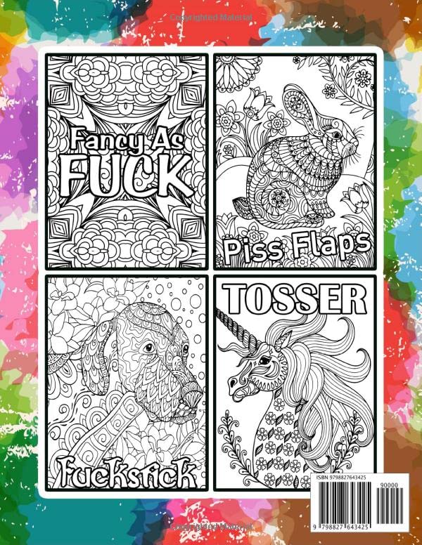 Fuck That Shit - Swear Word Coloring Book For Adults: Funny And Sarcastic Colouring Book For Stress Relief And Relaxing | 28 Funny Color Pages For Women And Men - Image 2