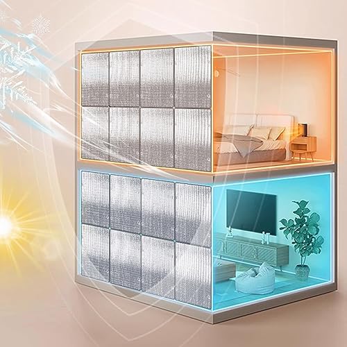 Miniatura 3 de Película reflectante para ventana de papel de aluminio, bloqueo solar, control de calor, anti UV, película opaca para ventana de privacidad,