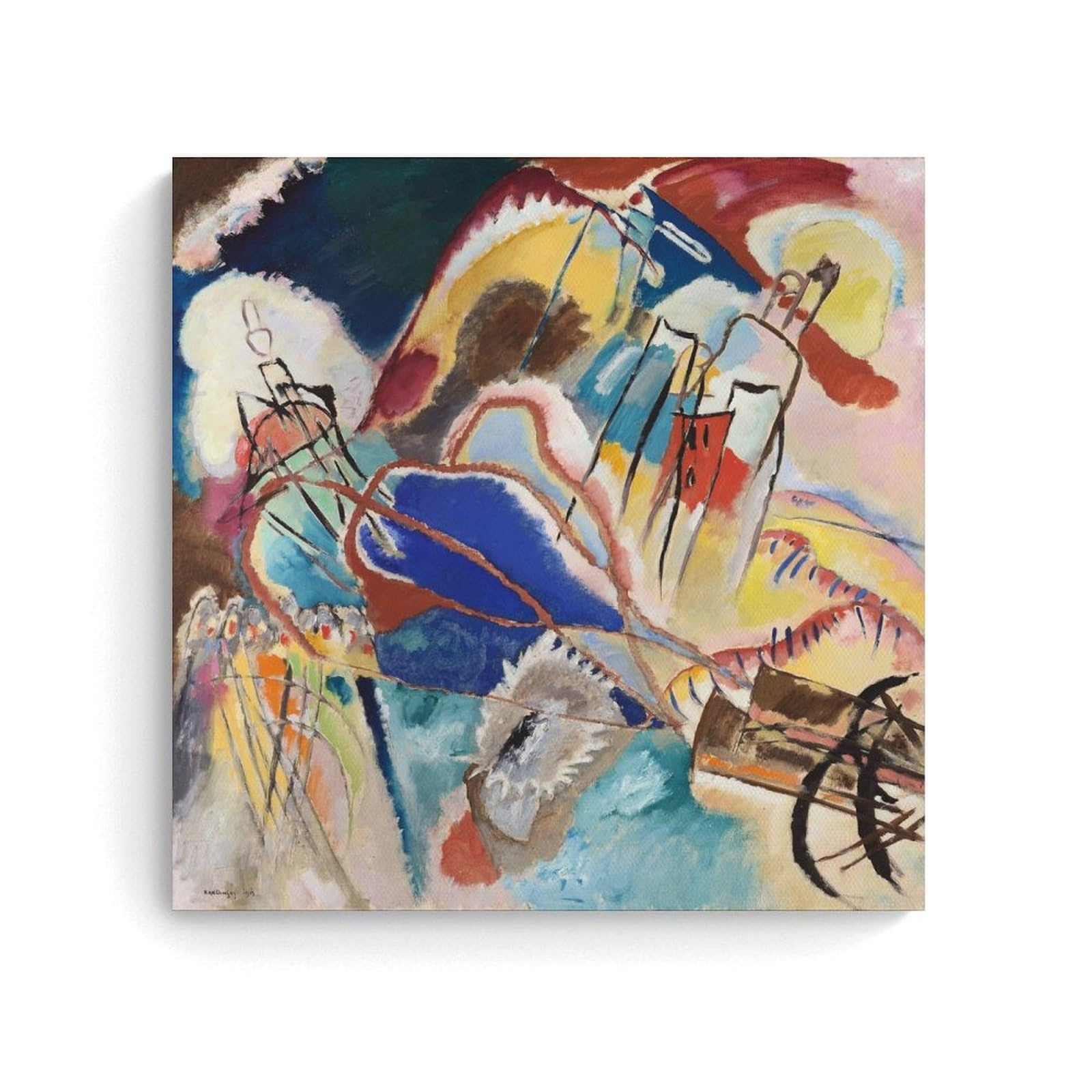 Cuadro Wassily Kandinsky Improvisation No. 30 para decorar salones modernos 8