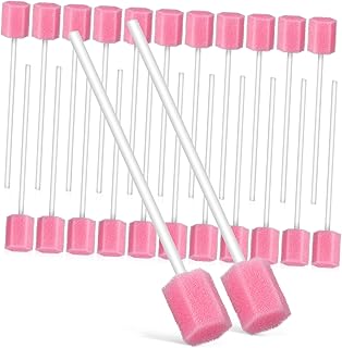 HEALLILY 150 Peças De Esponjas De Cotonete Descartáveis Para Limpeza De Cotonetes Orais Descartáveis Cotonetes Orais Cotonetes Dentais Cotonetes De Boca Para Idosos Esponjas De Boca