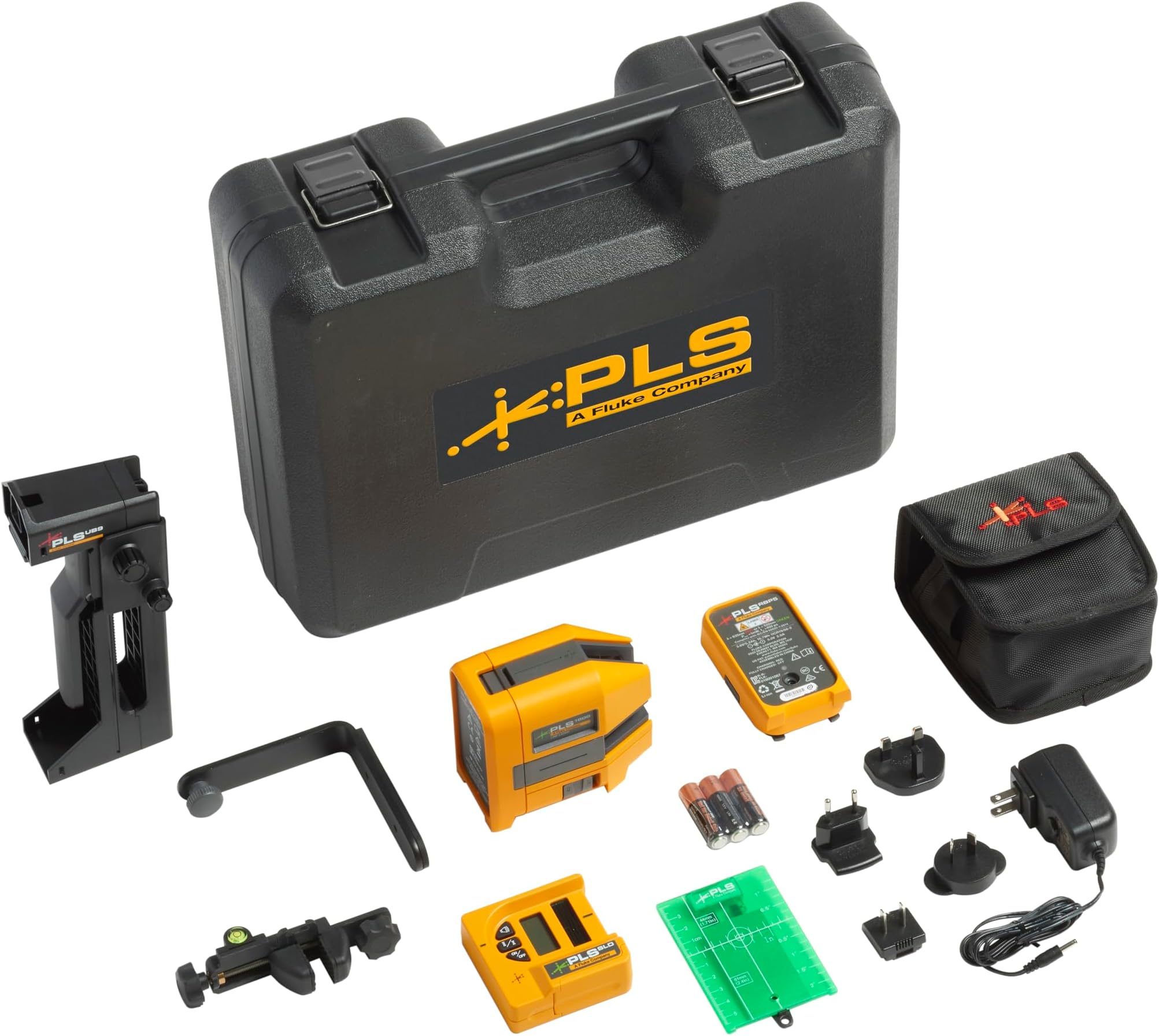 Pacific Laser Systems PLS 6G RBP SYS, Cross Line and Point Green Laser Systen with Rechargeable Battery Pack