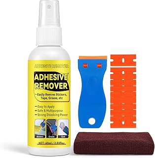 Adhesive Remover, Surface-Safe Sticker Remover Spray, Glue Remover that Quickly Removes Sticker, Glue, and Tape Residue | Safe for Car, Glass, Label, Decals & More, 4.06 fl.oz/120ml