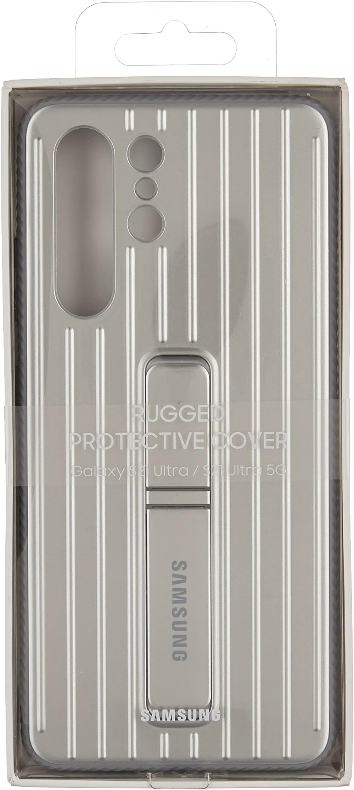 Samsung Galaxy S21 Ultra Case, Rugged Protective Cover - Silver (US Version)