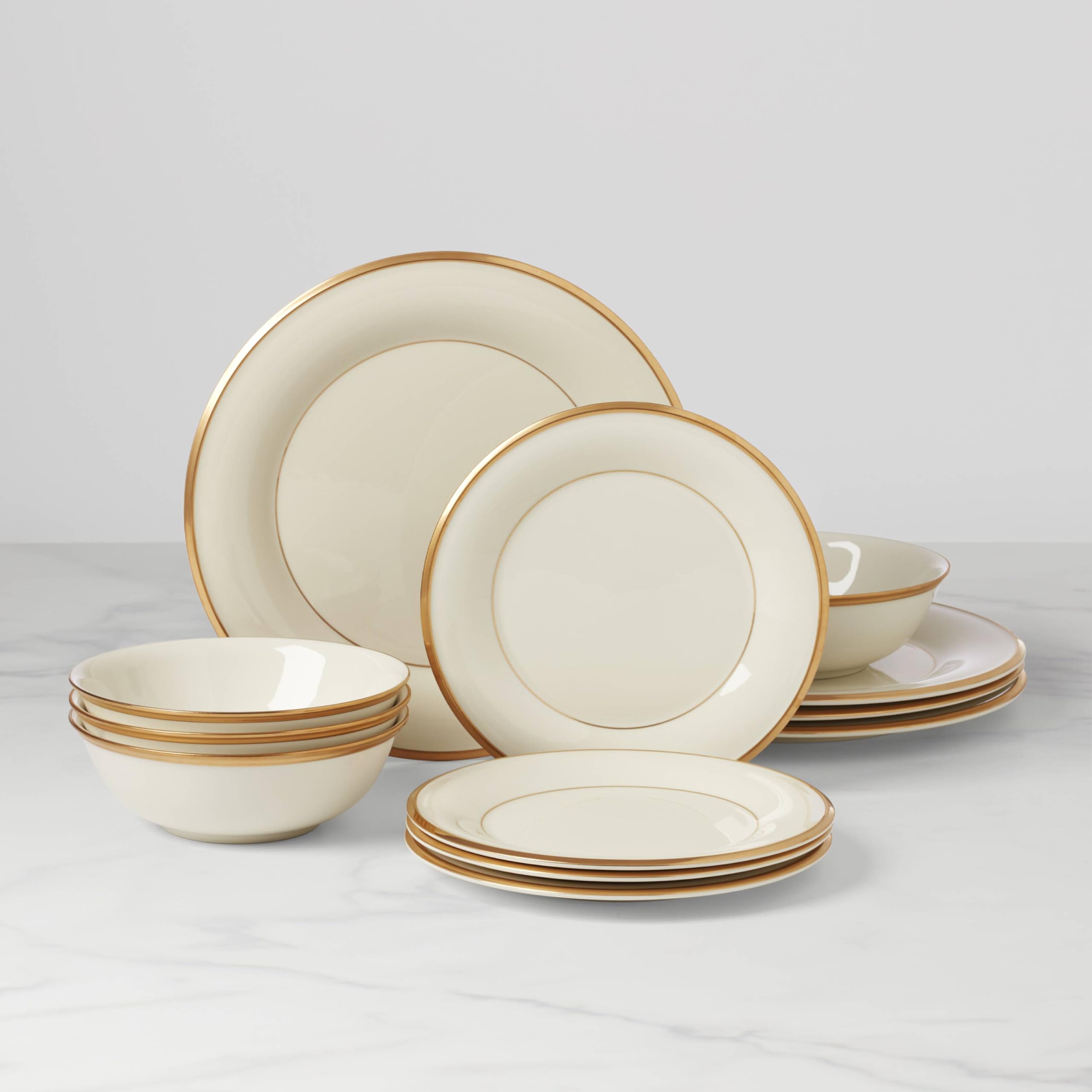 Amazon.co.jp: Lenox 896063 エターナル 12ピース 食器セット 4人用 