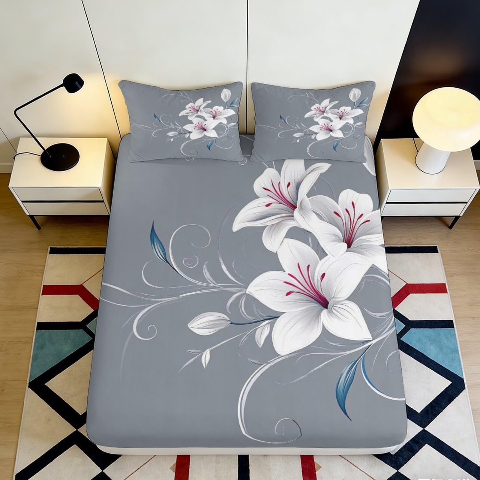 3D Printed Sunset Dolphin Fitted Sheet Microfiber Deep Pocket Bedroom Decor Sea Mattress Fitted Cover Washable 160x200x25cm