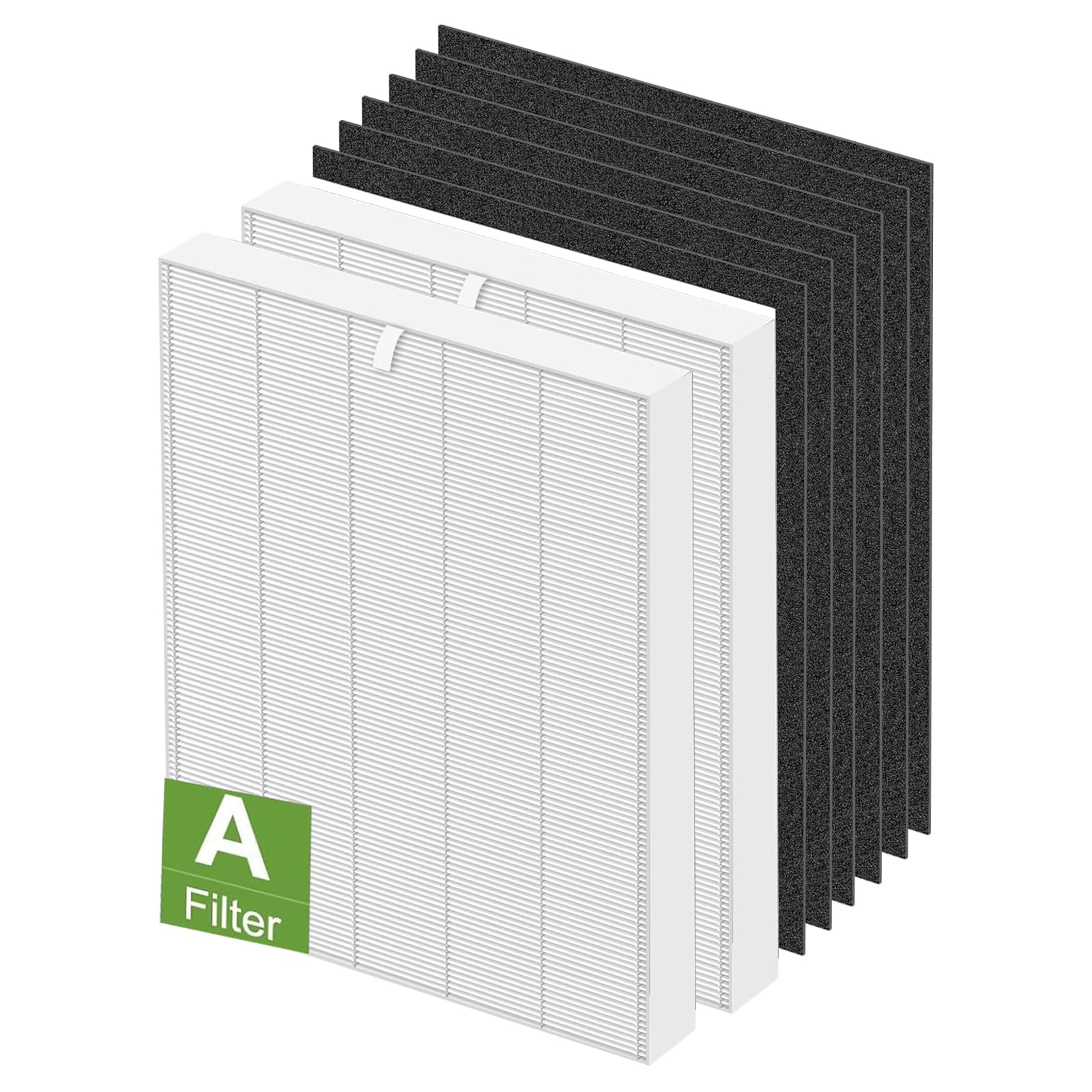 115115 Replacement Filter A Compatible with WINIX ZERO & 5300-2 Air Purifier H13 True HEPA & Activated Carbon Air Filter (2 HEPA Filters + 6 Carbon Pre-Filters)