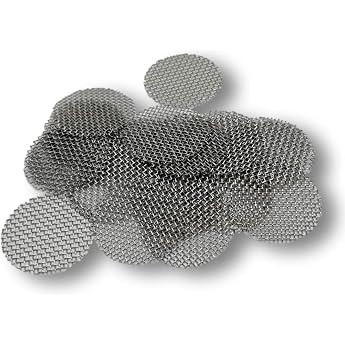 EKNA Pipe Sieve 15 mm   Coarse Insert Strainer   Pipe Metal Sieve   Steel Sieve Pipe   Vaporizer Sieve 15 mm   Coarse Sieve Pack of 25