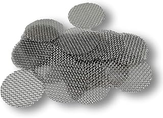 EKNA Einlegesiebe aus Stahl 100 STK. - grob - Ø 30 mm - Pfeifensieb Edelstahl - Siebchen Pfeife - Sieb Edelstahl groß (100...