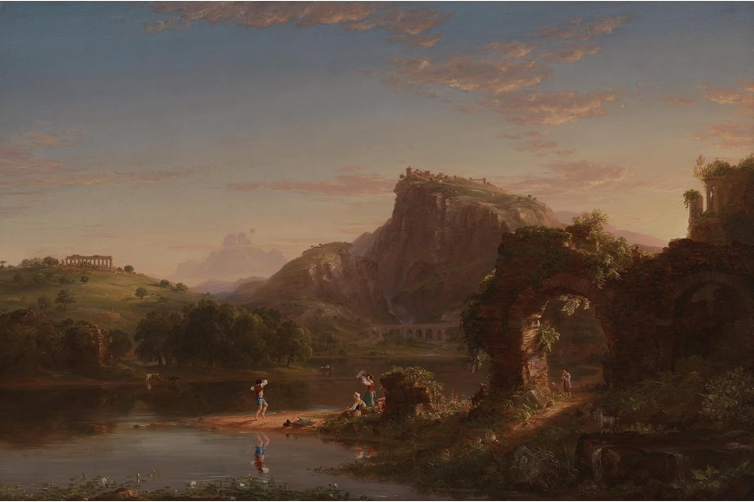 ArtDirect The Allegro (1845) Unframed Art Print Giclee Poster by Thomas Cole - Ready for Framing with Customization Sizes 10x7, 14x9, 20x13, 36x24, 48x32 and 60x40 inches