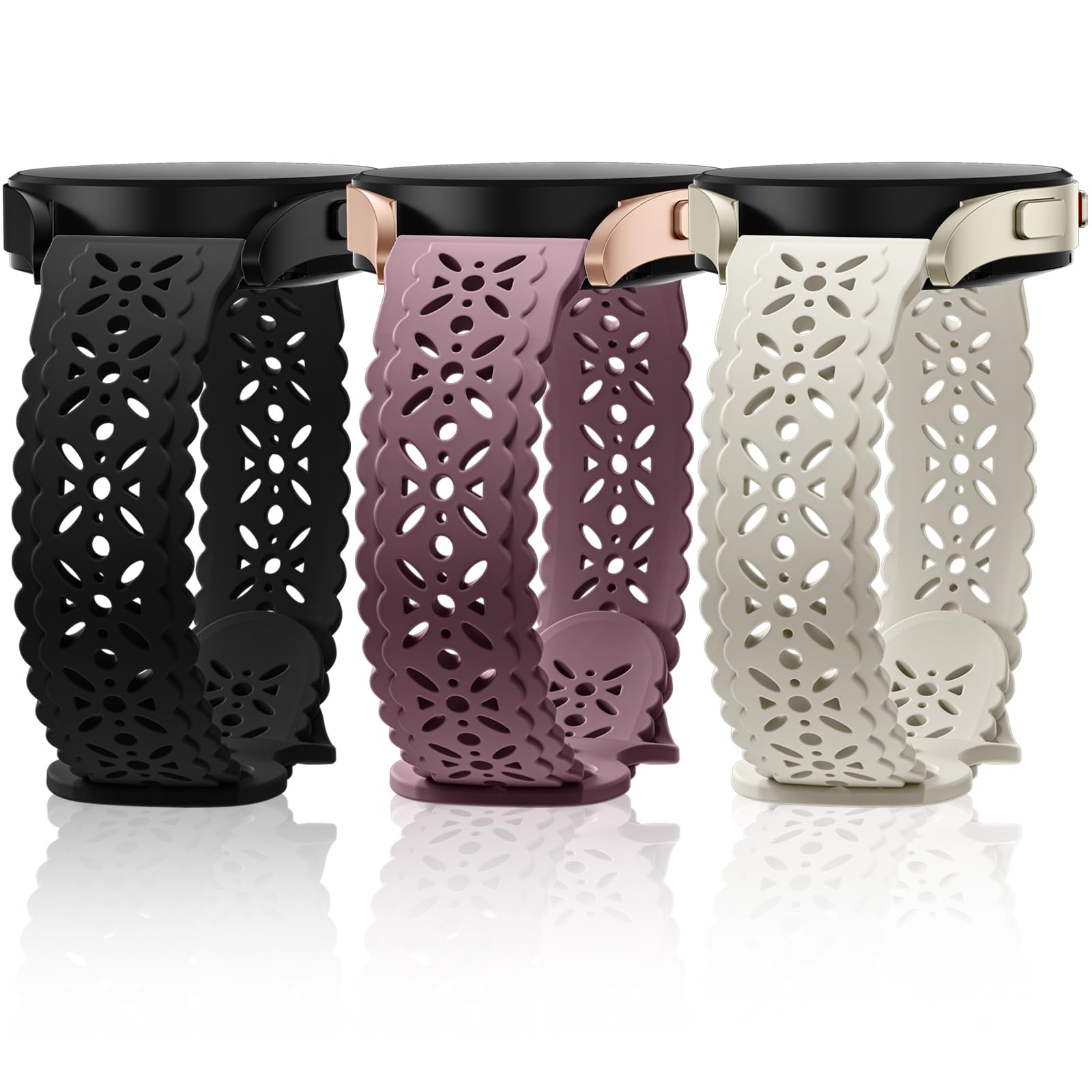 Dirrelo Lace Bands Compatible with Samsung Galaxy Watch 7 6 5 4 40mm 44mm,Galaxy Watch 5 Pro Band 45mm/ Watch 6 4 Classic Band 42mm 46mm 43mm 47mm/