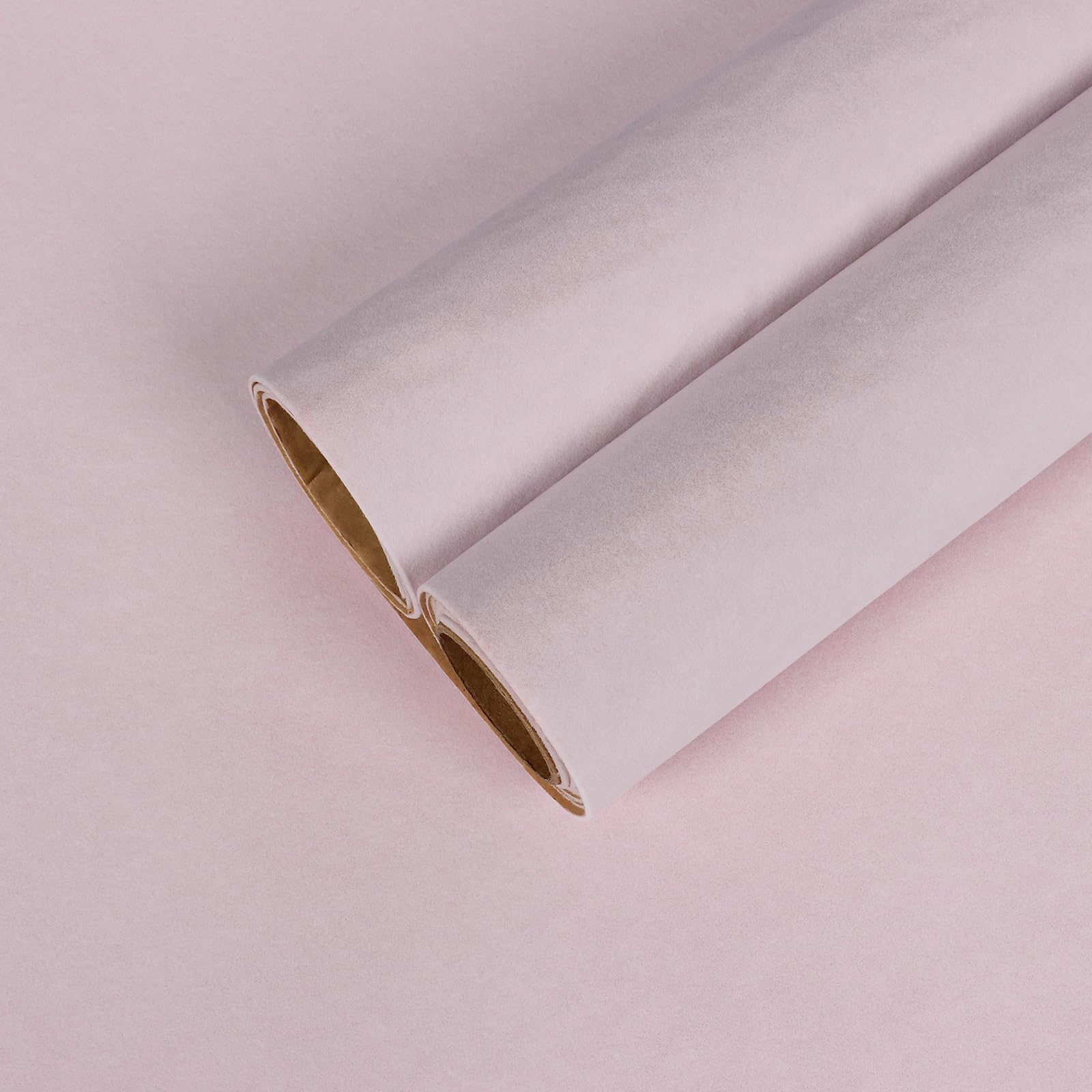 CHIHUT Self Adhesive Velvet Flocking Liner Jewelry Drawer Craft Fabric Peel and Stick Contact Paper Roll 12”x100” Pink Soft Durable Velvet Drawer