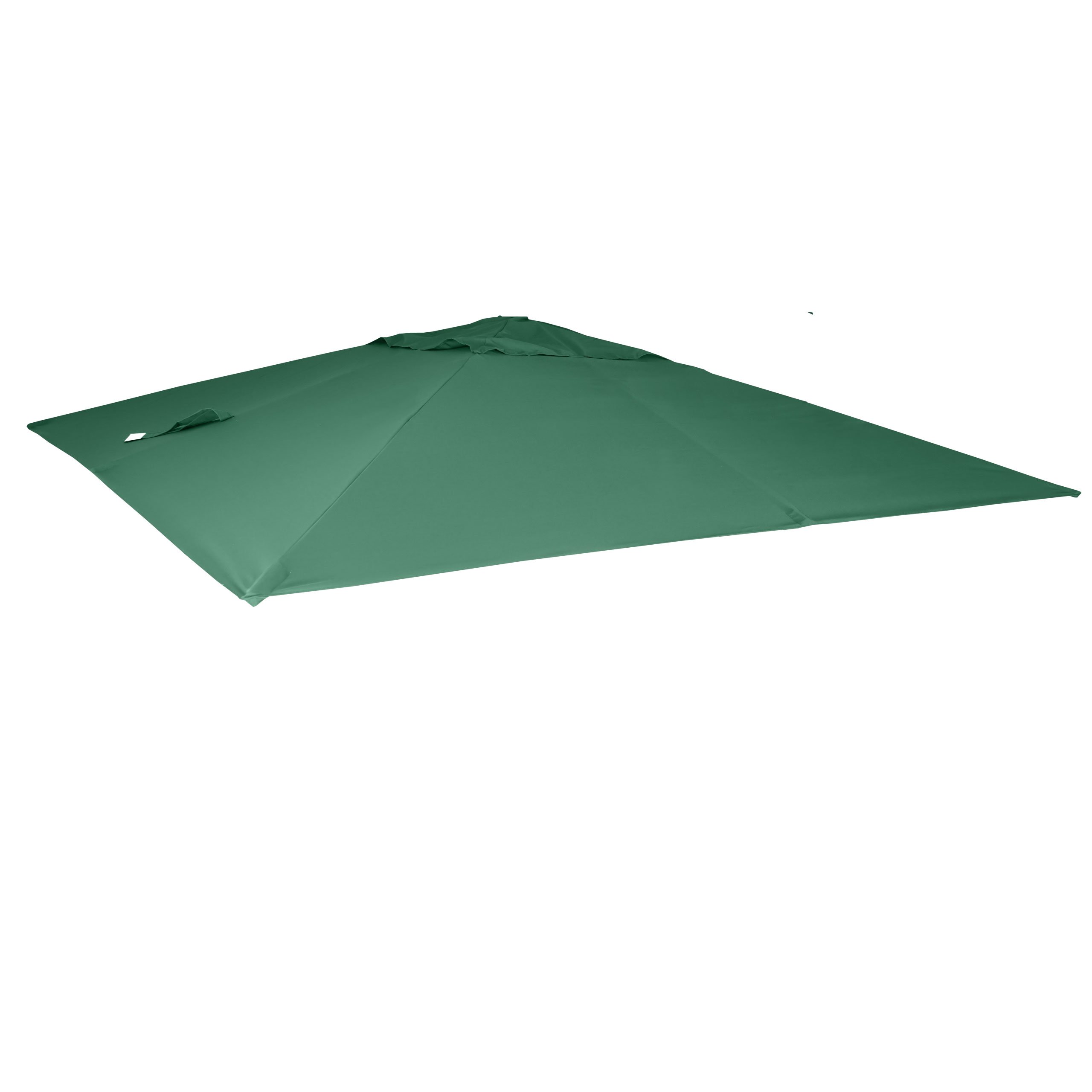 Mendler Toile de Rechange Parasol déporté 3x3m Vert foncé