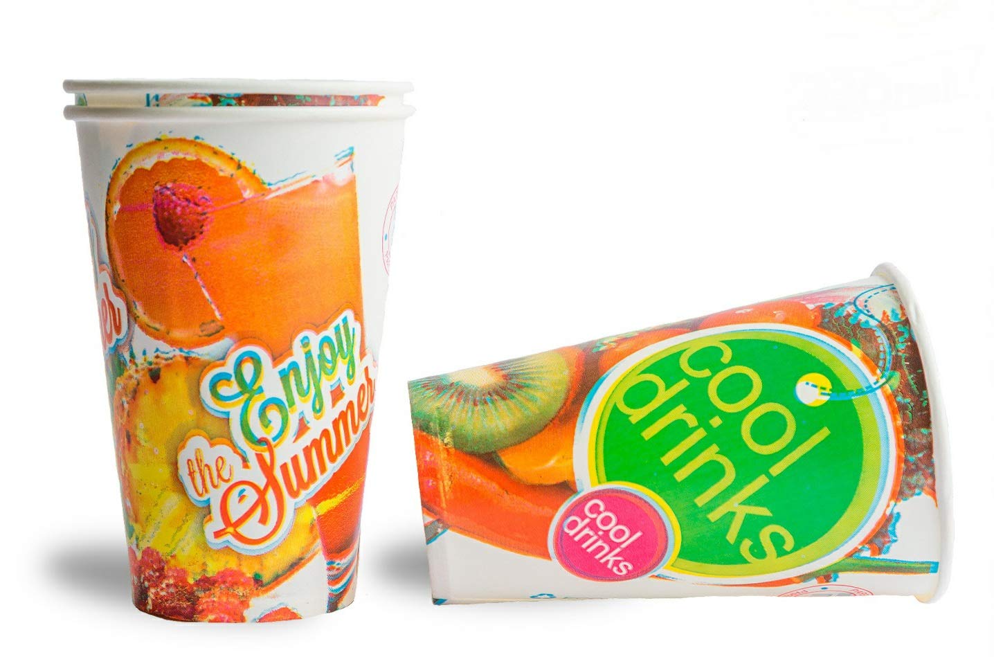 GRACE PAPER GLASS 330 ml Spectra Printed Paper Glass | Disposable Party Paper Cups for Hot & Cold Beverages (Pack of 200)
