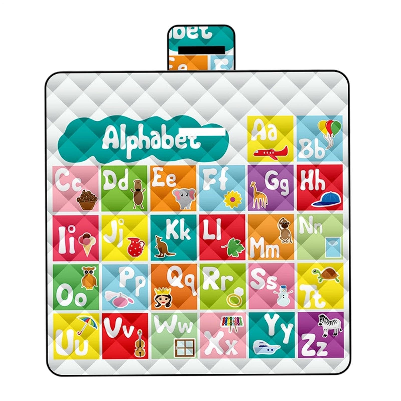 Grande Couverture De Pique-Nique Imperméable Extra Large Pliable 200 x 200 | Tapis De Pique-Nique Doux Et Anti-Sable Pour Camping En Plein Air, , Parc, Pelouse, Réunion Familiale, Fête
