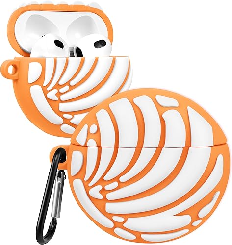 Miniatura 12 de Boaretiu - Funda para AirPods Pro 3, funda de silicona suave 3D con llavero para mujeres, niñas, adolescentes, comida femenina, divertida, única,