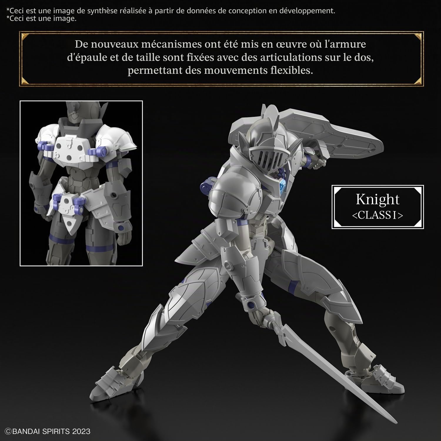 BANDAI Spirits Bandai Hobby – 30 Minute Fantasy – #01 Liber Knight, 30 MF Model Kit