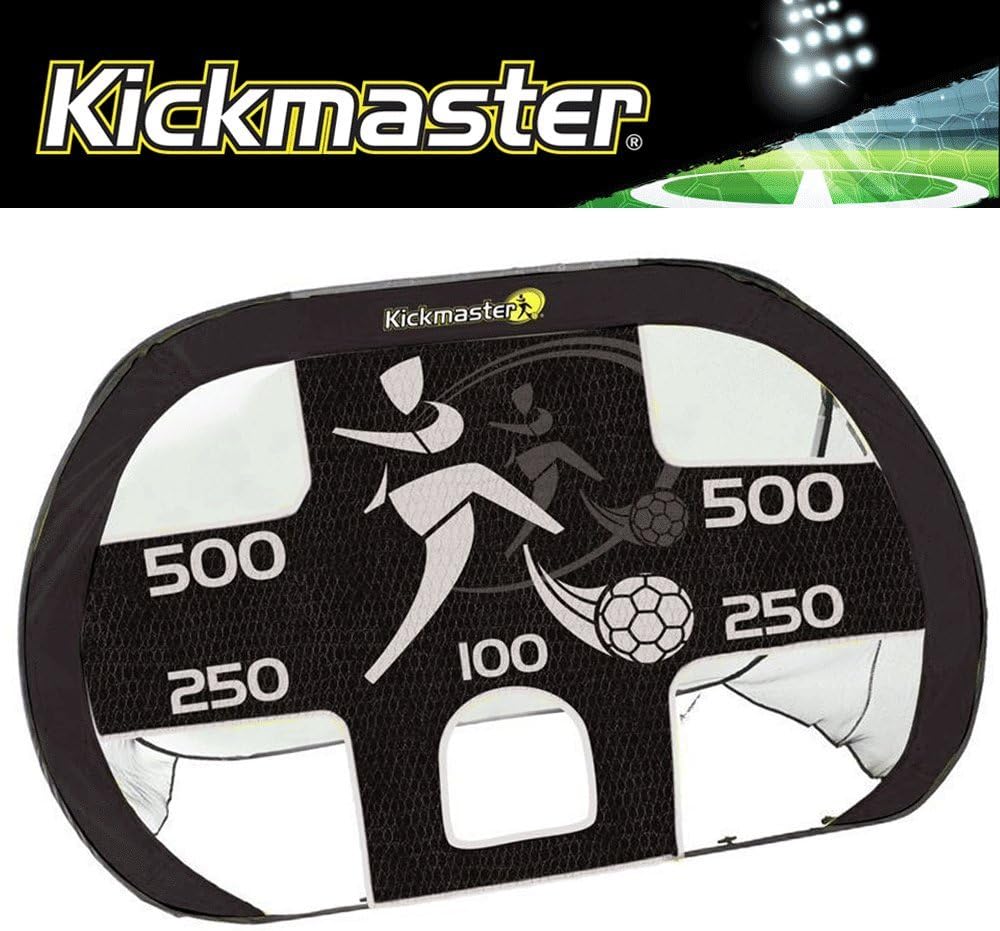 "NEW 2017" KICKMASTER LARGE QUICK UP GOAL +DETACHABLE FOOTBALL SKILLS TARGET