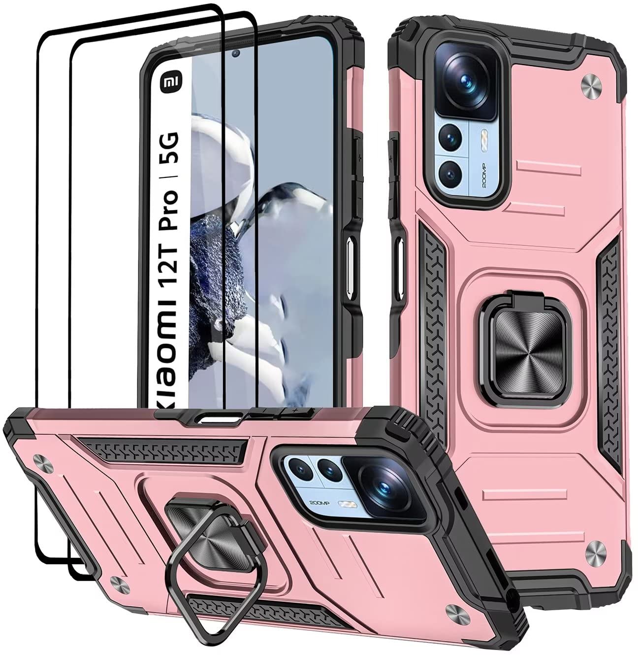 Acquista Custodia in silicone lucido per Samsung Galaxy S22 con supporto per anello magnetico a 360º 5 colori - Grossista