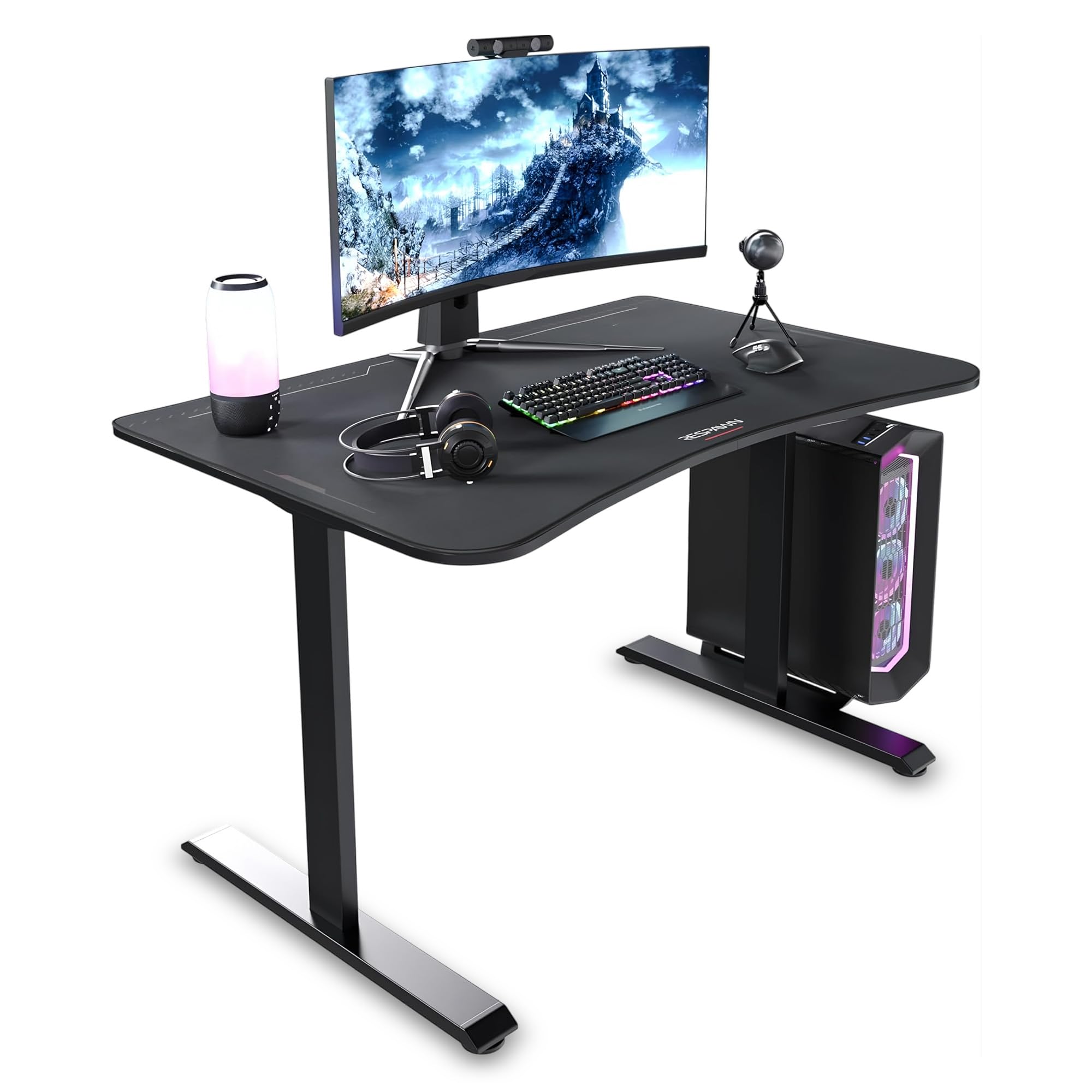 Amazon.com: Respawn 1048 Gaming Desk with Cable Management - 48