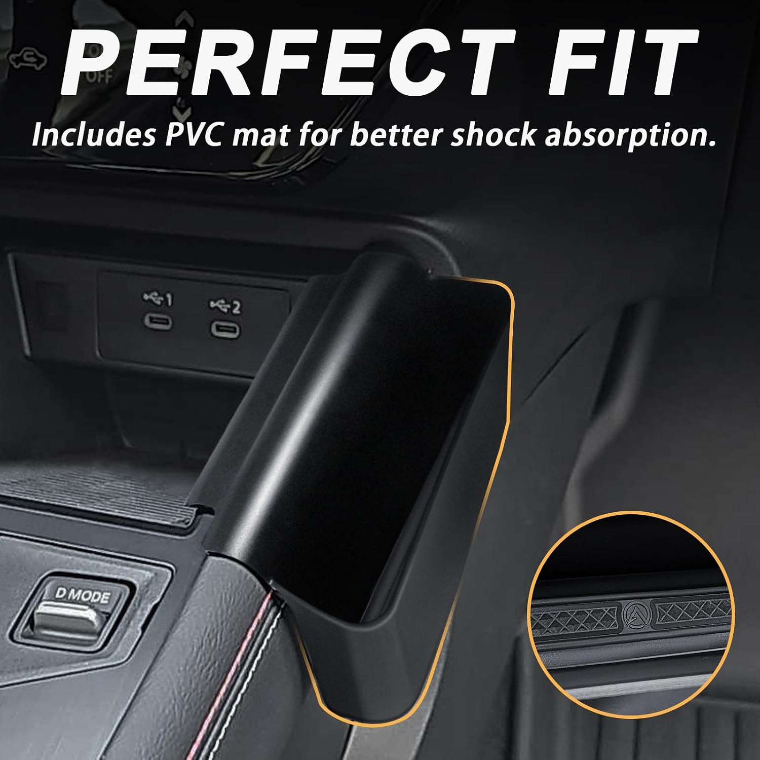 Muslogy Center Console Organizer Compatible with 2025 2026 Nissan Kicks Accessories Shifter Storage Box ABS Material Console Phone Pocket Gear Shift Organizer Passenger Side Only