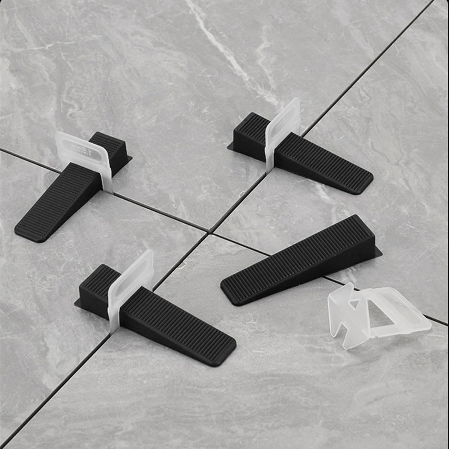 30 Pezzi di Livellatore di Piastrelle di Ceramica, Clip Trasversale in Plastica, Adatto per La Posa di Piastrelle per Pavimenti E Rivestimenti.